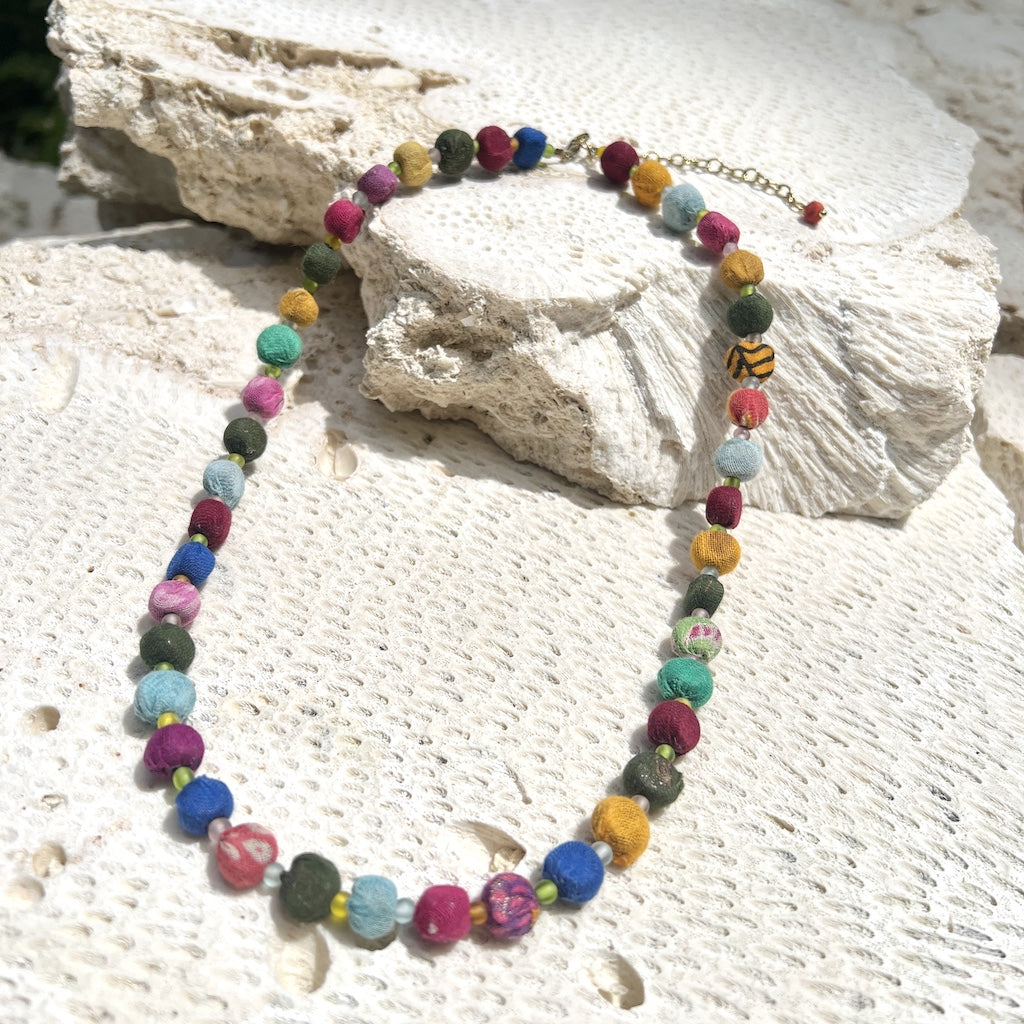 Kantha Bead Necklace-2