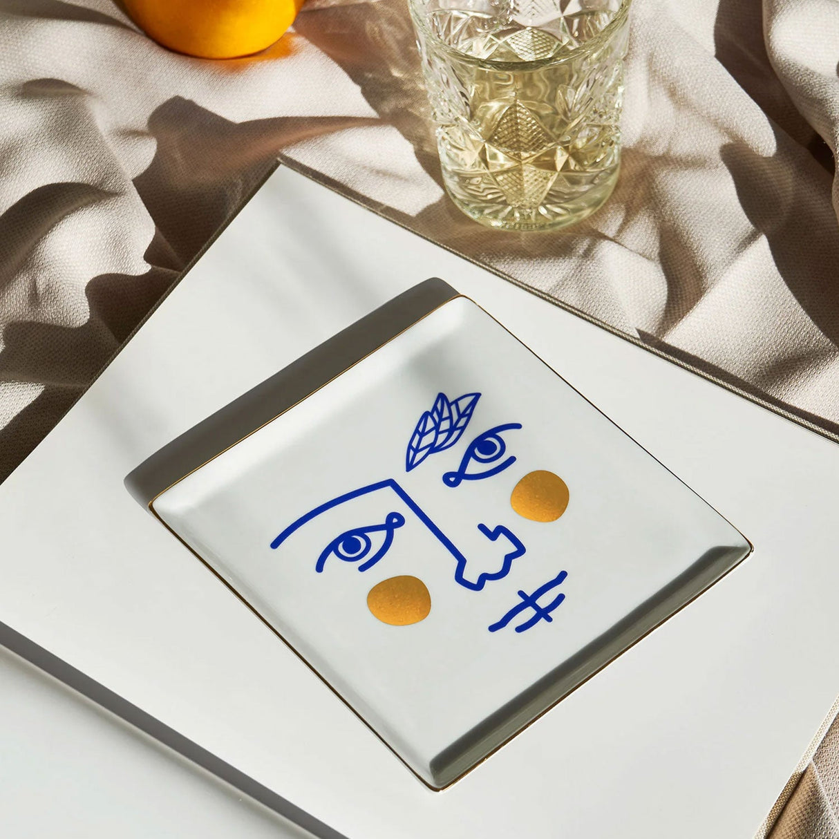 Janus Warrior Ceramic Tray by OCTAEVO - Sumiye Co