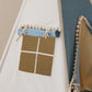 “Jeans” Teepee with Pompoms and Round Mat Set