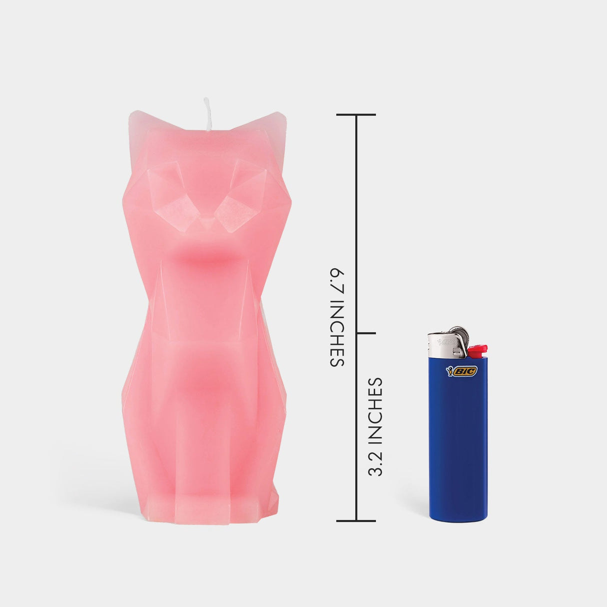 Cat Candle - Light Pink Kisa PyroPet - Sumiye Co