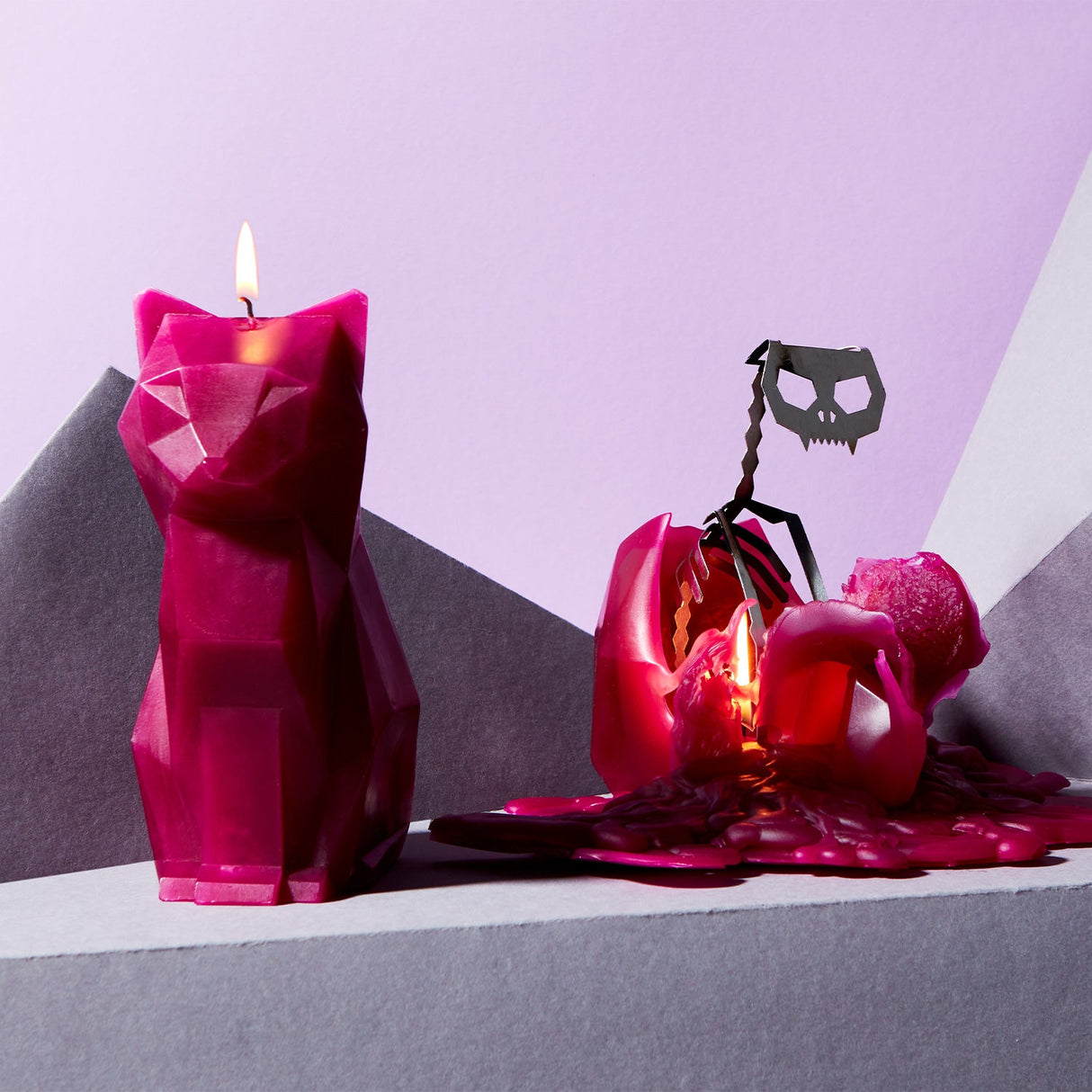 Cat Candle - Burgundy Kisa PyroPet - Sumiye Co