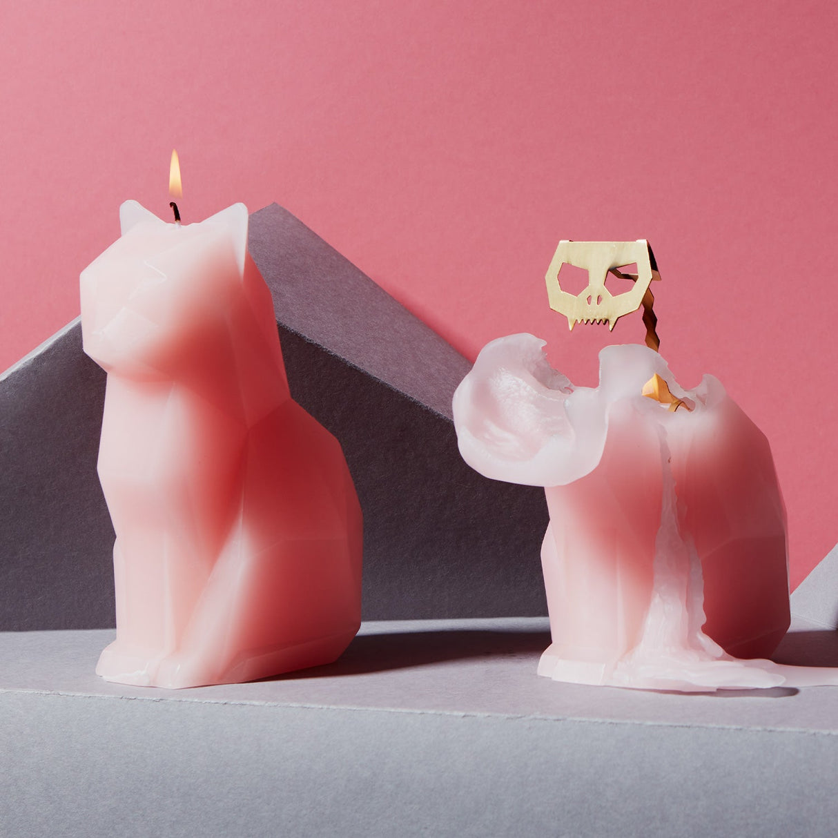 Cat Candle - Light Pink Kisa PyroPet - Sumiye Co