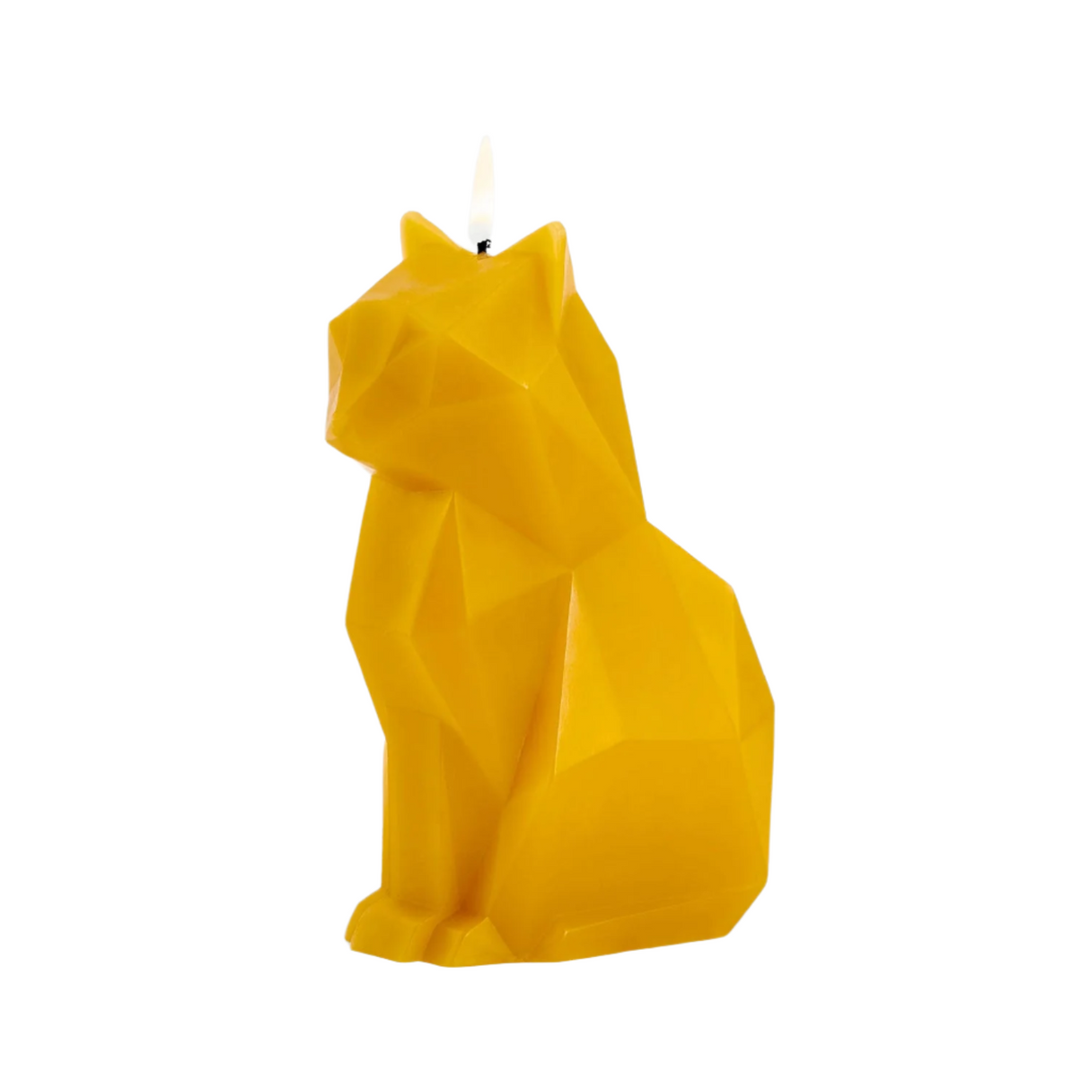 Cat Candle - Mustard Yellow Kisa PyroPet - Sumiye Co