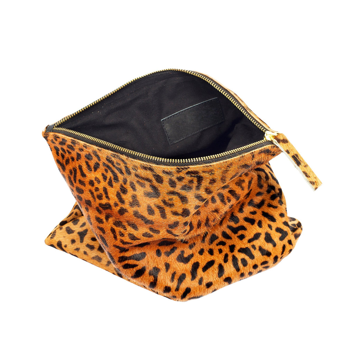 Leopard Print Leather Clutch | Ethically Sourced Hides - Sumiye Co
