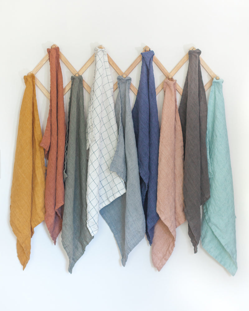 Stone Washed Linen Tea Towels - Sumiye Co