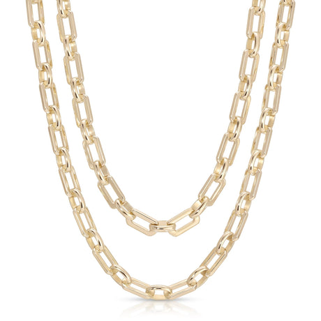 7mm Liv Double Chain Necklace - Sumiye Co
