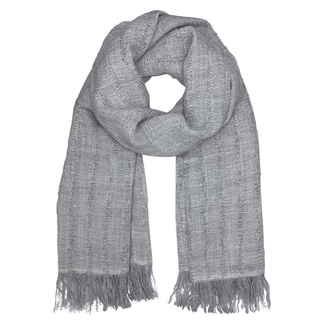 Gray Loop Knit Alpaca Scarf by SLATE + SALT - Sumiye Co