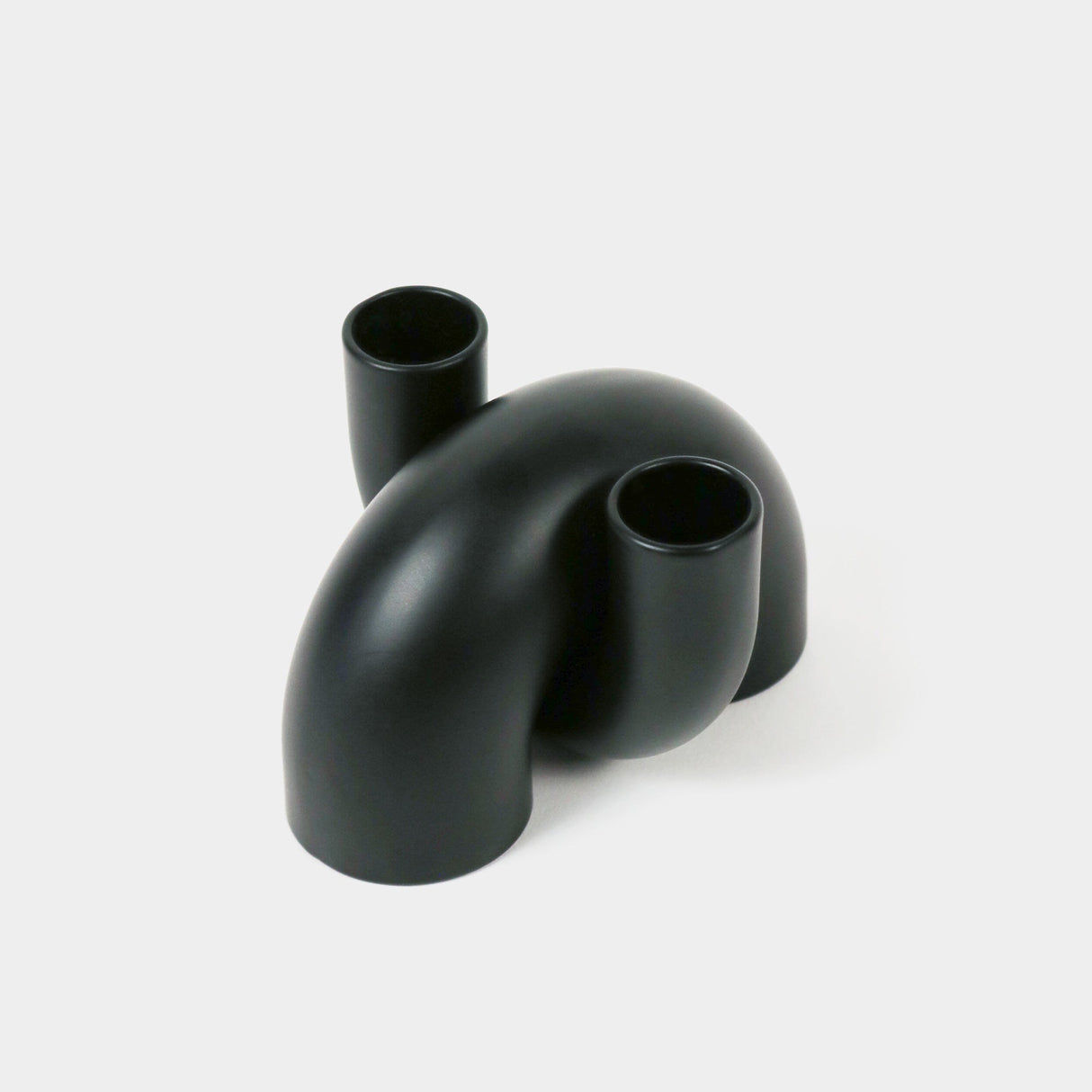 Macaroni 2-in-1 Candleholder - Tapers & Tealights - Black by 54Celsius - Sumiye Co