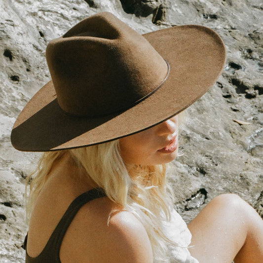 The Dre Western Rancher Hat - Oak by Made by Minga