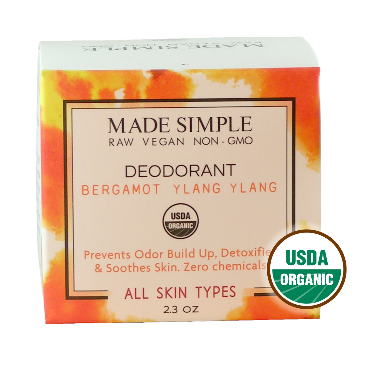 Bergamot Ylang Ylang Deodorant - Certified Organic, Vegan & Cruelty-free-2
