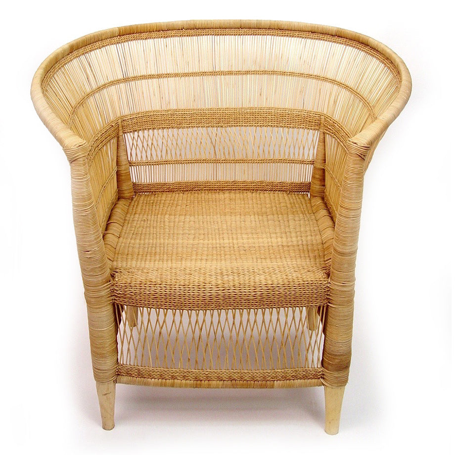 Malawi Cane Chair - Natural 32"H x 30"W x 23"D | People Of The Sun - Sumiye Co