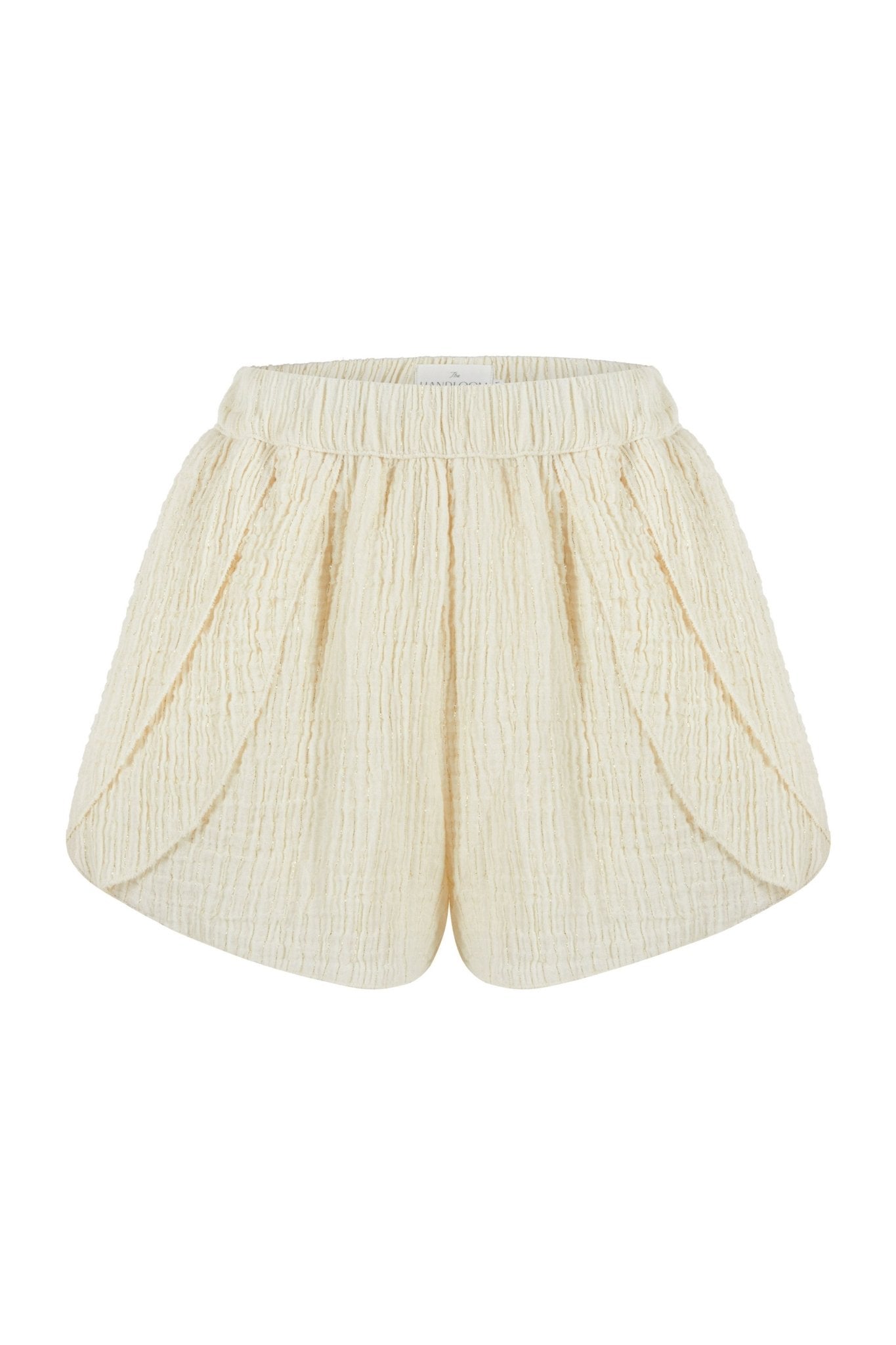 Mia Short - Natural with Gold Stripes by The Handloom