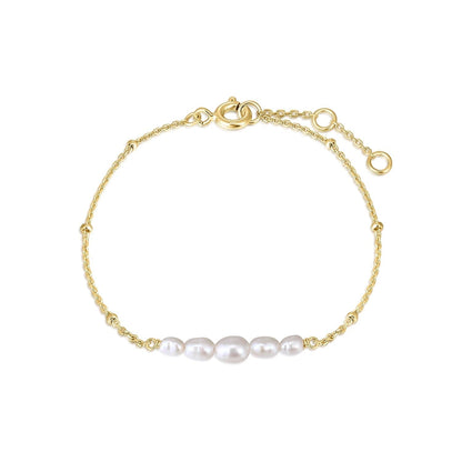 Micro Clustered Pearl & Bead Bracelet