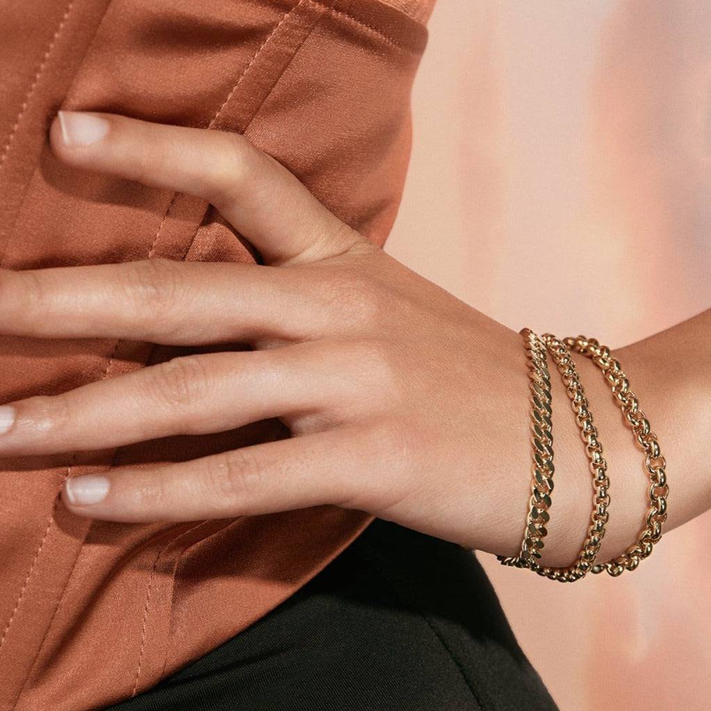 5.5mm Micro Royal Rolo Chain Bracelet - Sumiye Co