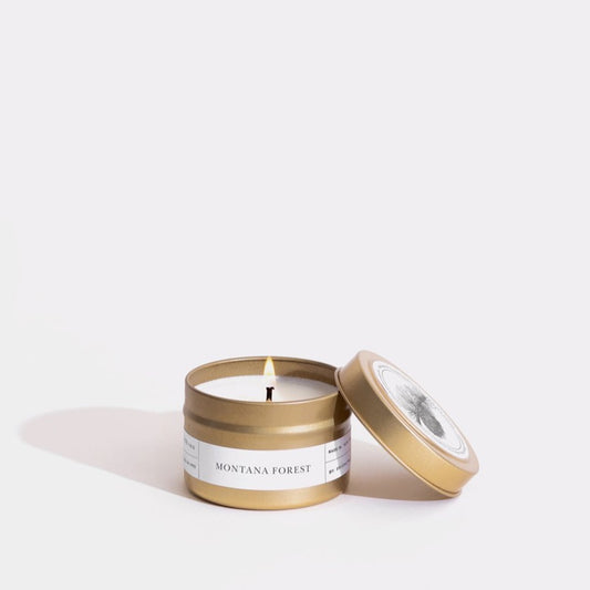 Montana Forest Gold Travel Candle by Brooklyn Candle Studio