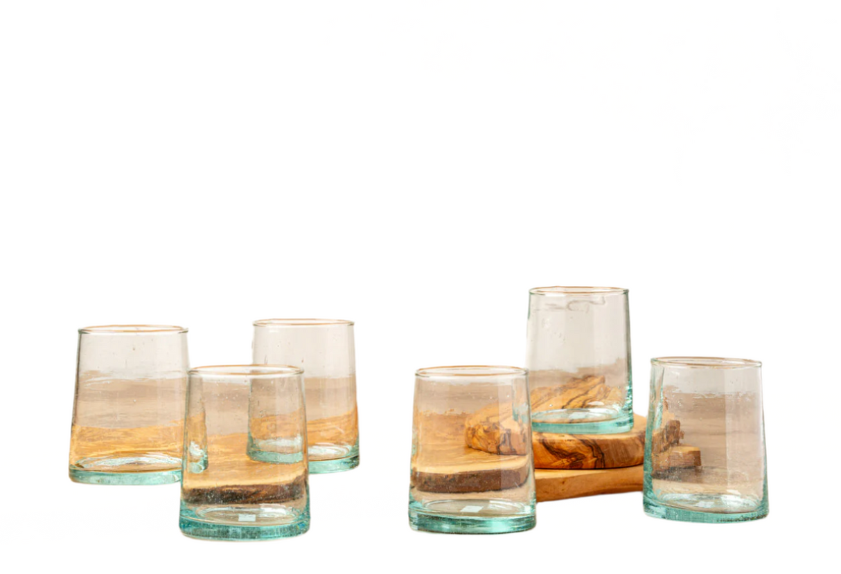 Moroccan Cone Glassware Set of 6 - Sumiye Co