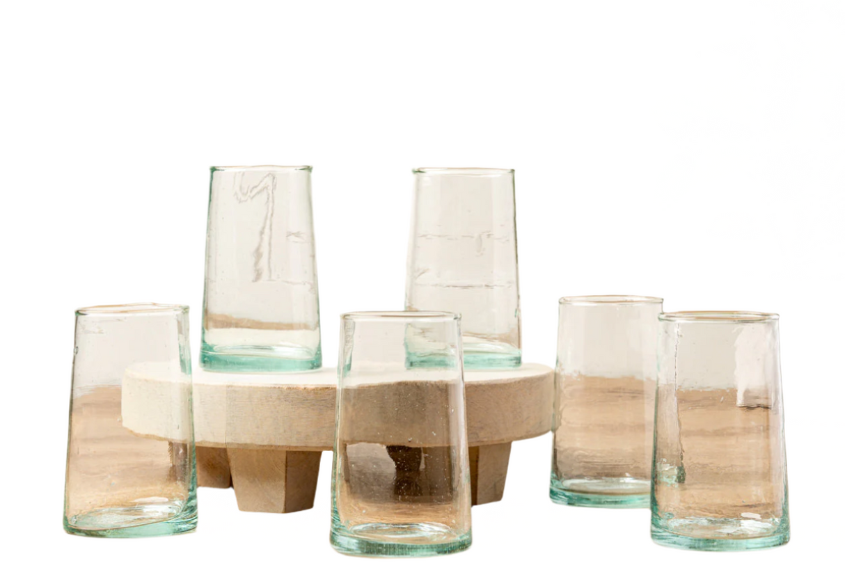 Moroccan Cone Glassware Set of 6 - Sumiye Co