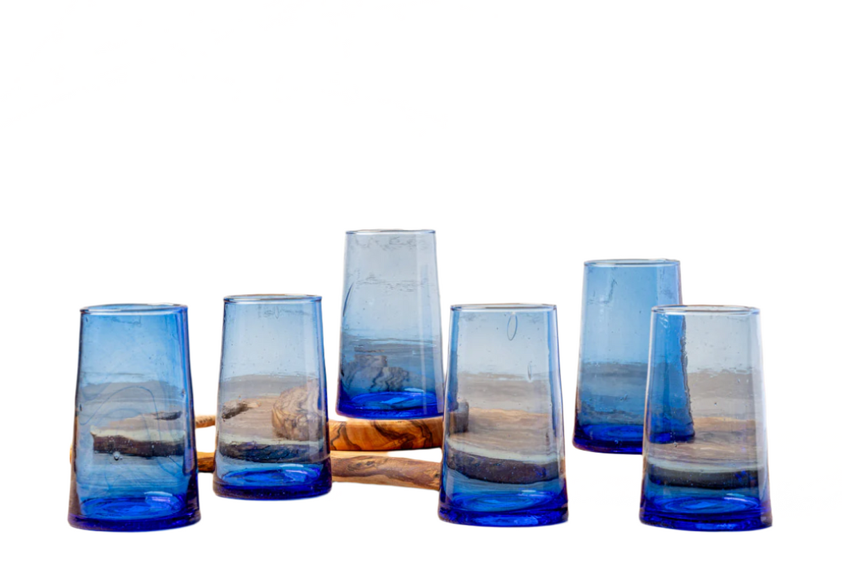 Moroccan Cone Glassware Set of 6 - Sumiye Co