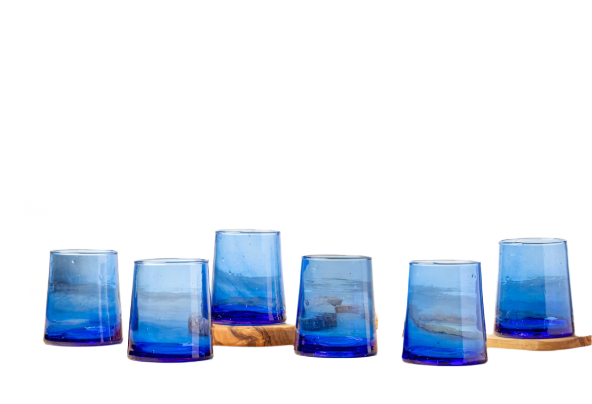 Moroccan Cone Glassware Set of 6 - Sumiye Co