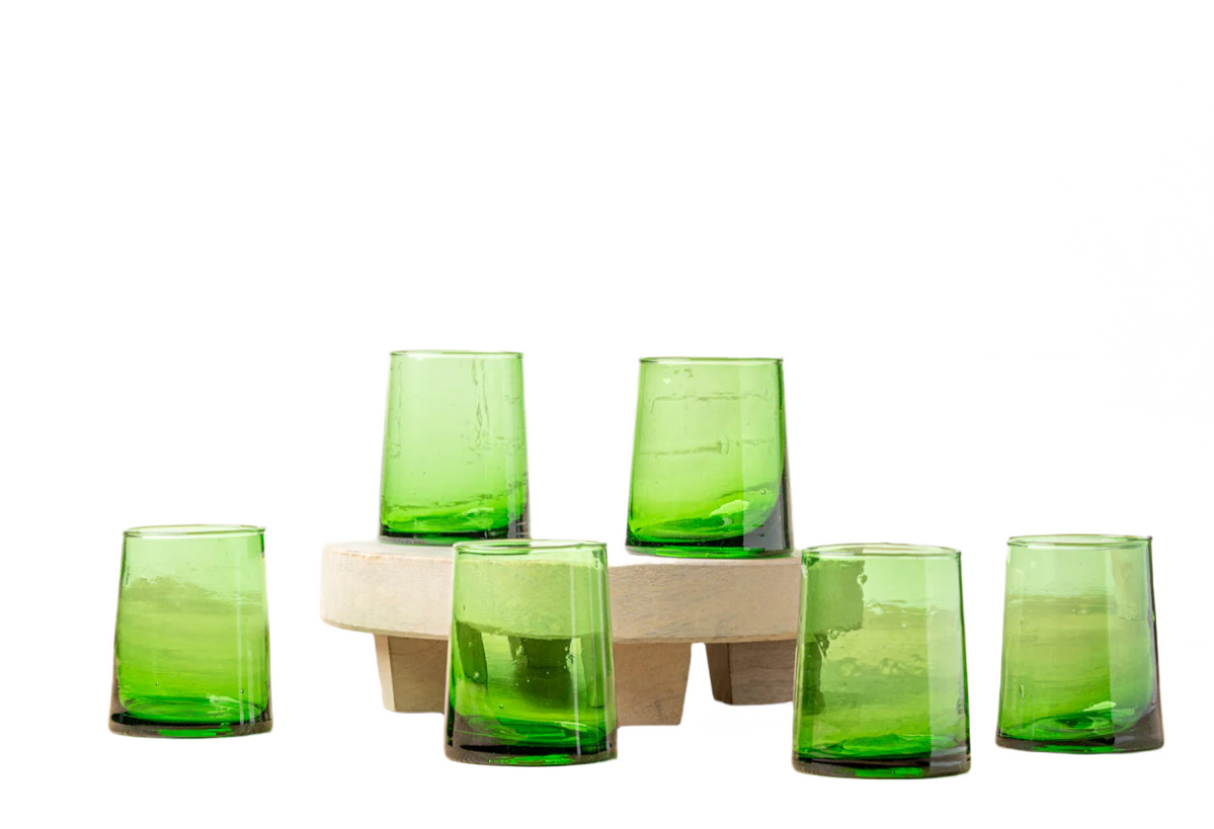 Moroccan Cone Glassware Set of 6 - Sumiye Co