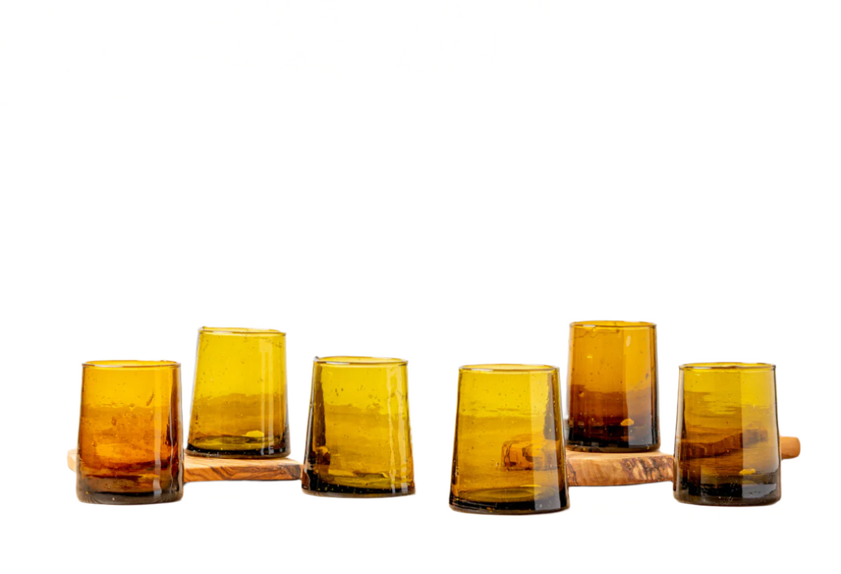 Moroccan Cone Glassware Set of 6 - Sumiye Co