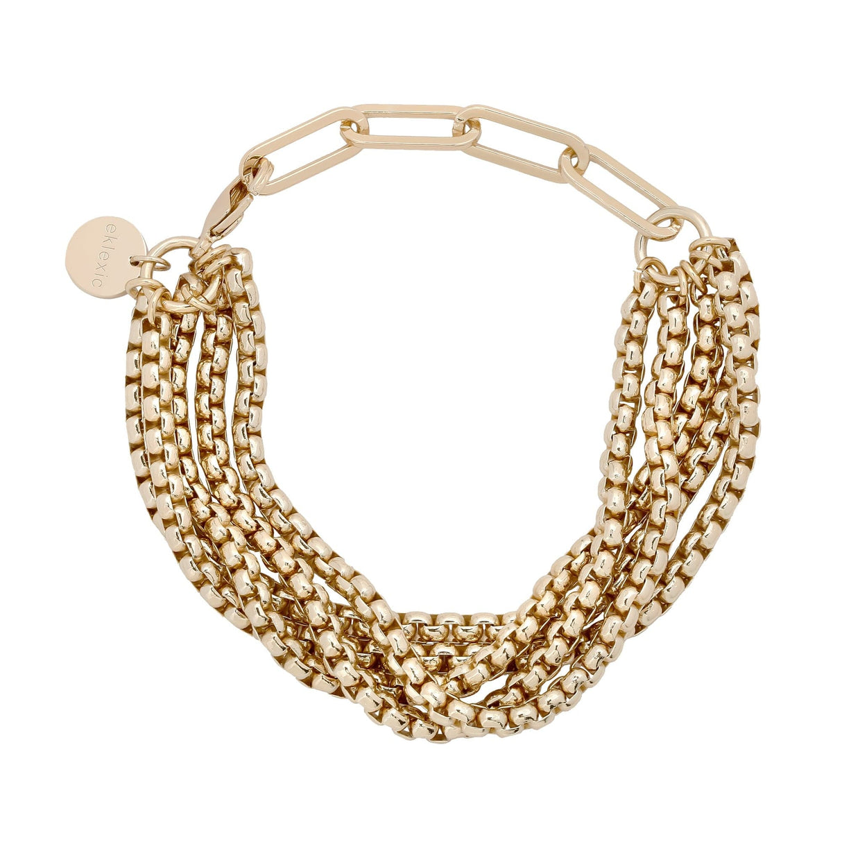 Multi Layer Luciana Box Chain Bracelet - Sumiye Co