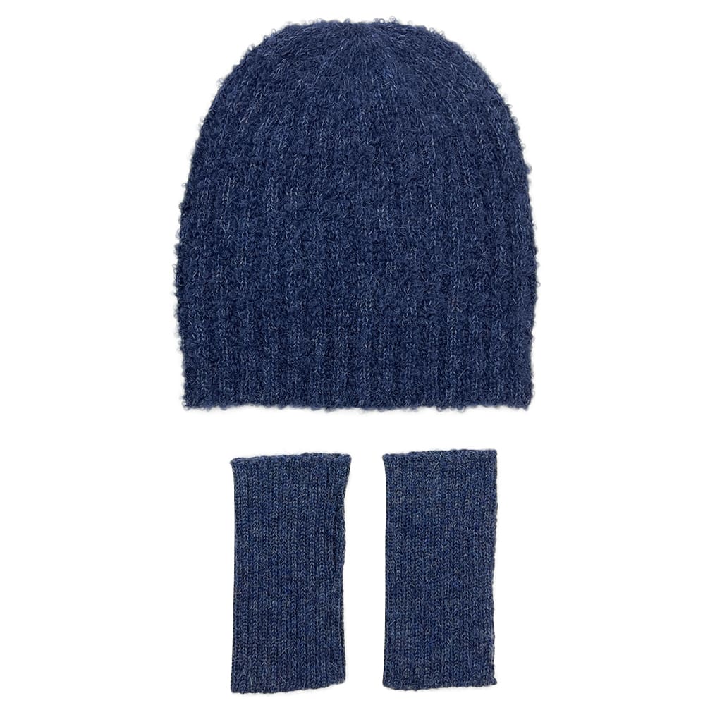 Navy Loop Knit Alpaca Beanie by SLATE + SALT - Sumiye Co