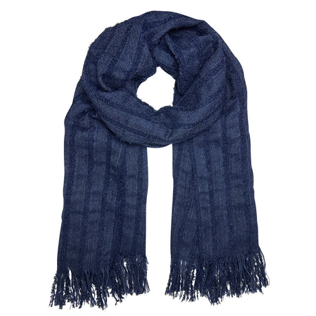Navy Loop Knit Alpaca Scarf by SLATE + SALT - Sumiye Co