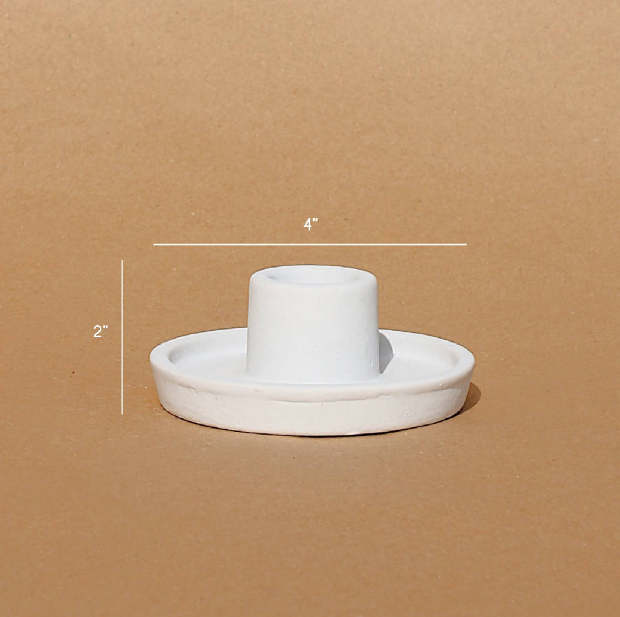 Whirl Ceramic Candle Holder - Set of 2 - Sumiye Co