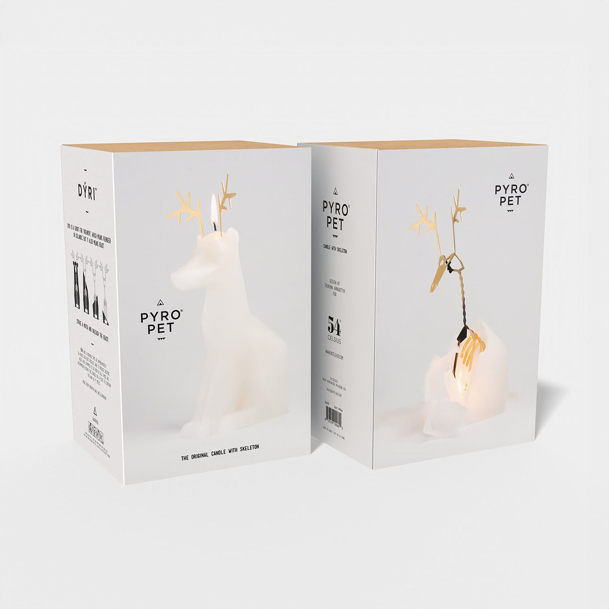 Reindeer Candle - White Dyri PyroPet - Sumiye Co