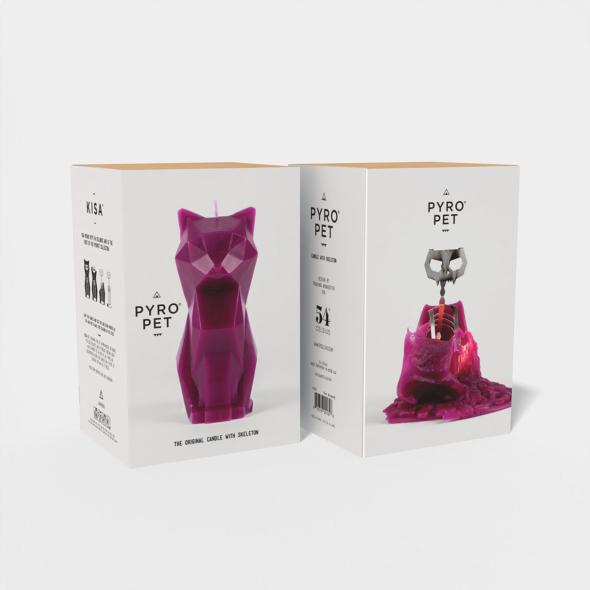Cat Candle - Burgundy Kisa PyroPet - Sumiye Co