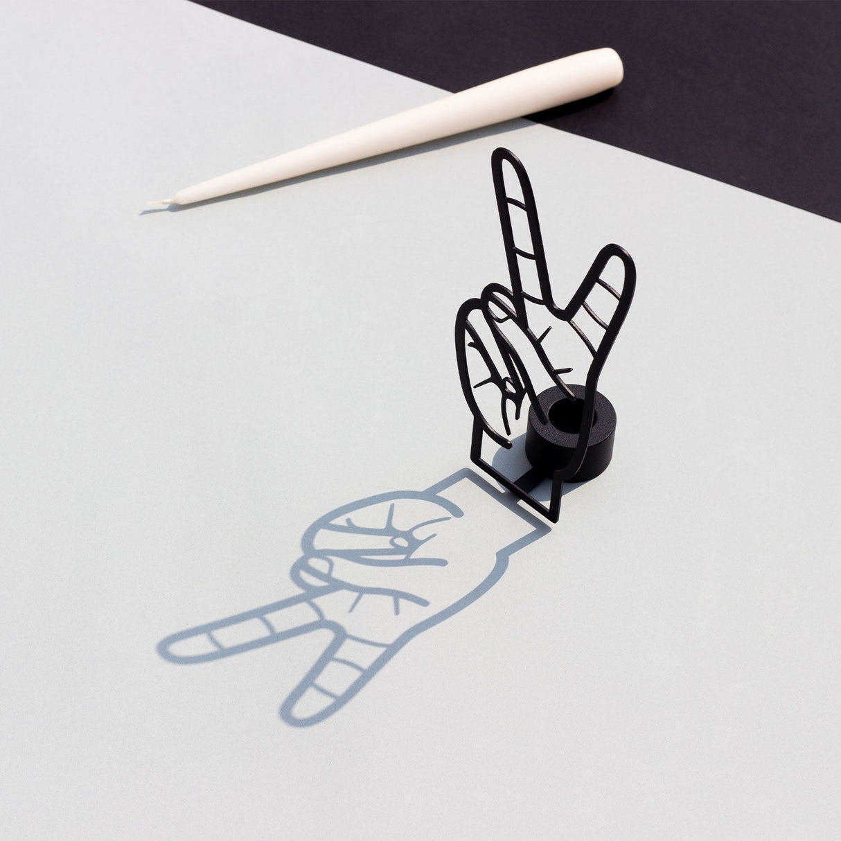 CandleHand Taper Candle Holder - Peace by 54Celsius - Sumiye Co