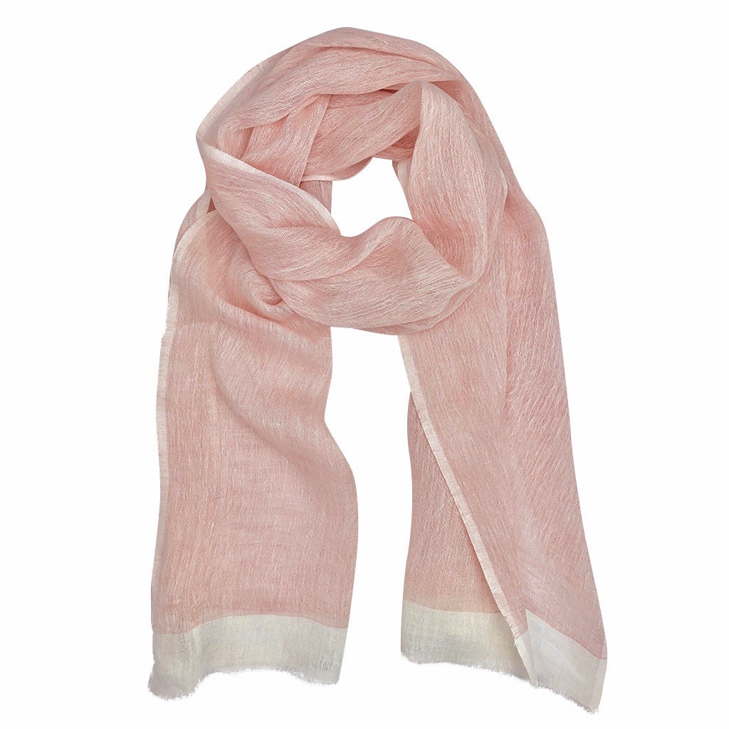 Gauze Linen Two Tone Scarf by SLATE + SALT - Sumiye Co