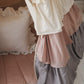 “Powder Frills” Teepee Tent with Frills and "Powder Pink" Shell Mat Set