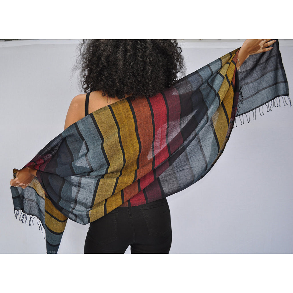 Rainbow Wrap Scarf by SLATE + SALT - Sumiye Co