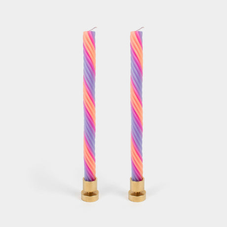 Rope Candles - Orange, Pink & Lavender (2 pack) - Sumiye Co