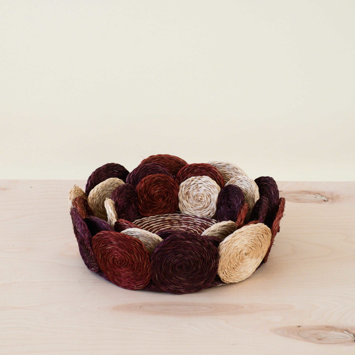 - Rust and Mauve Handwoven Storage Basket - Fruit Basket, set of 3 | LIKHA - LIKHÂ