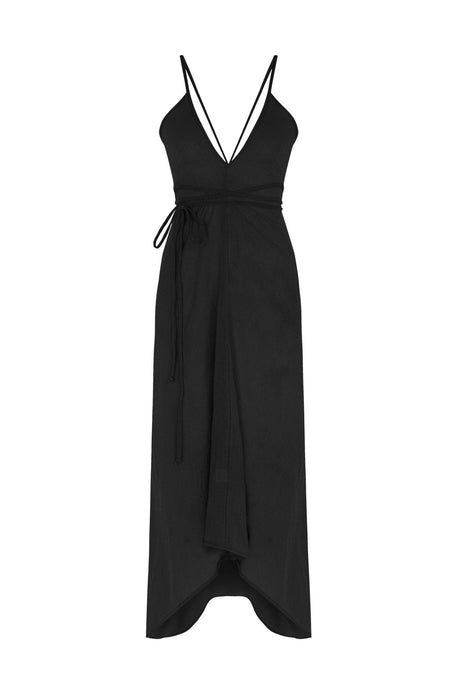 Sage Maxi Dress - Black - Sumiye Co