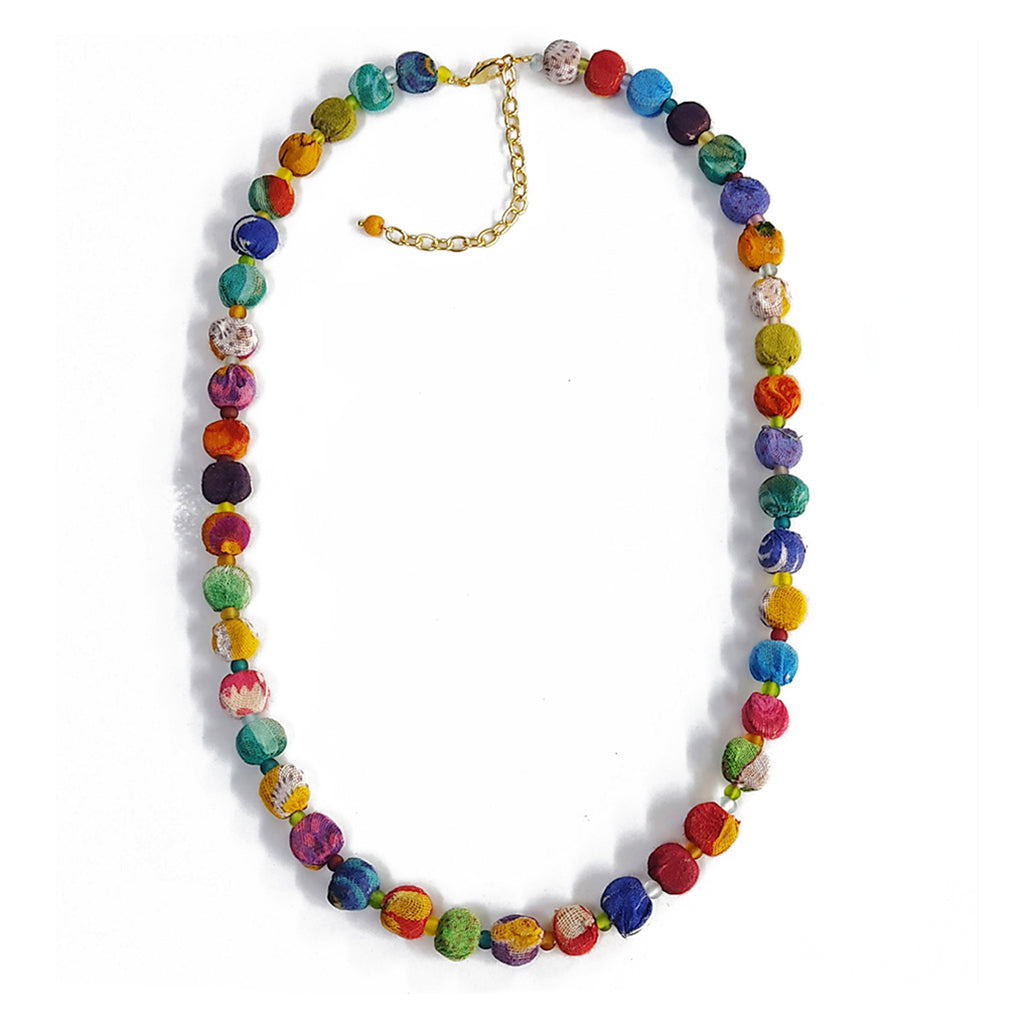 Kantha Bead Necklace-0