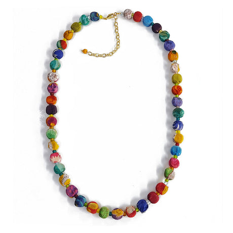 Kantha Bead Necklace-0