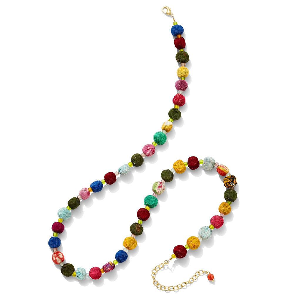 Kantha Bead Necklace-1