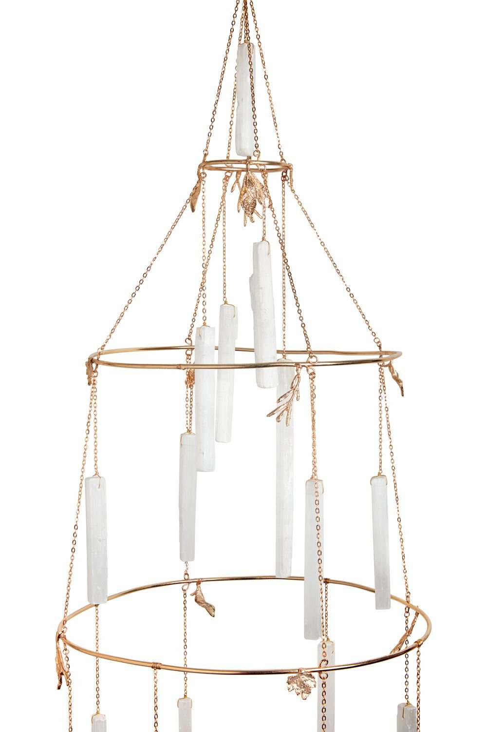 Selenite Healing Crystal Chandelier - Sumiye Co