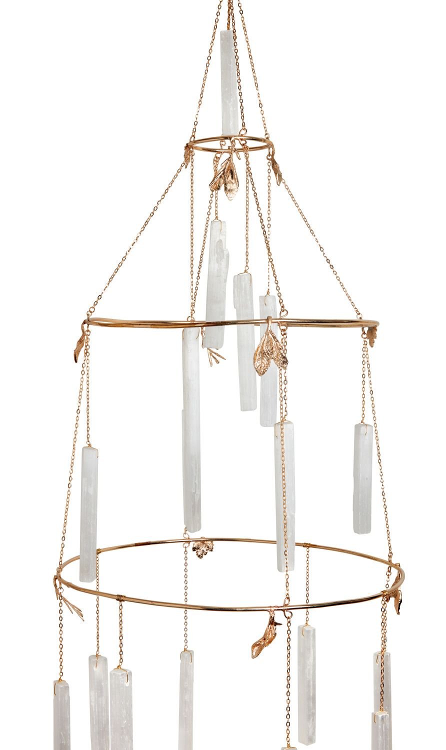Selenite Healing Crystal Chandelier - Sumiye Co