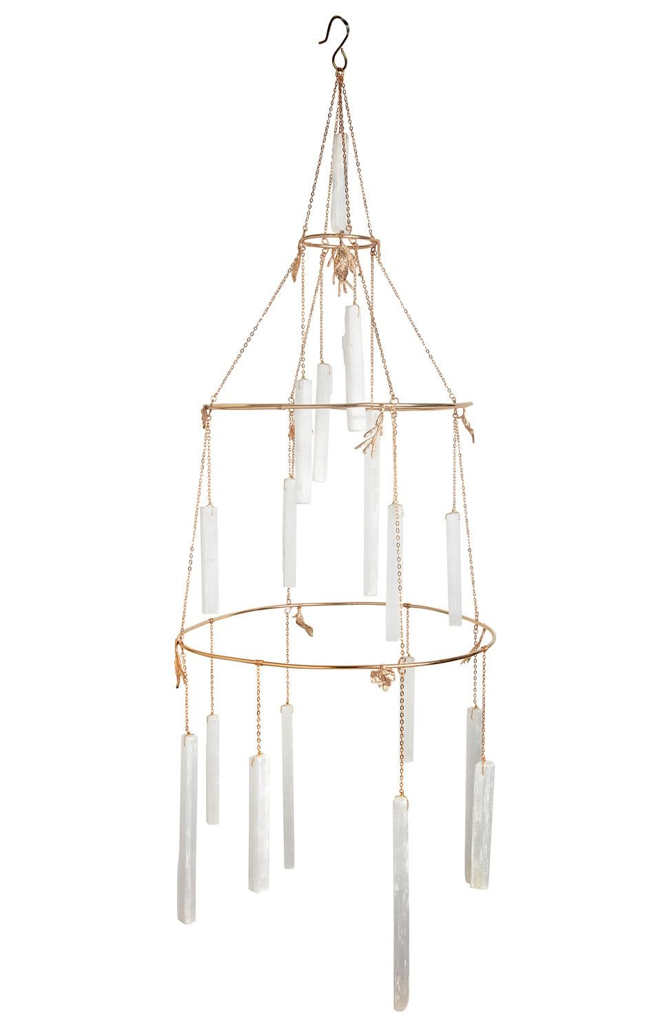 Selenite Healing Crystal Chandelier - Sumiye Co