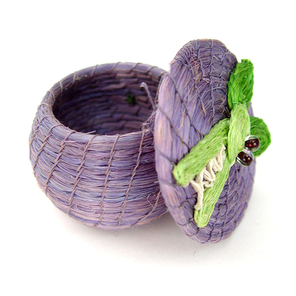 Kids Crocodile Tiny Lidded Basket 2" x 2.5" - Sumiye Co