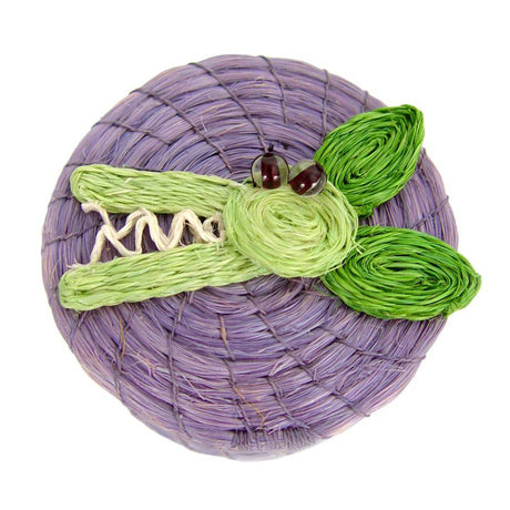 Kids Crocodile Tiny Lidded Basket 2" x 2.5" - Sumiye Co