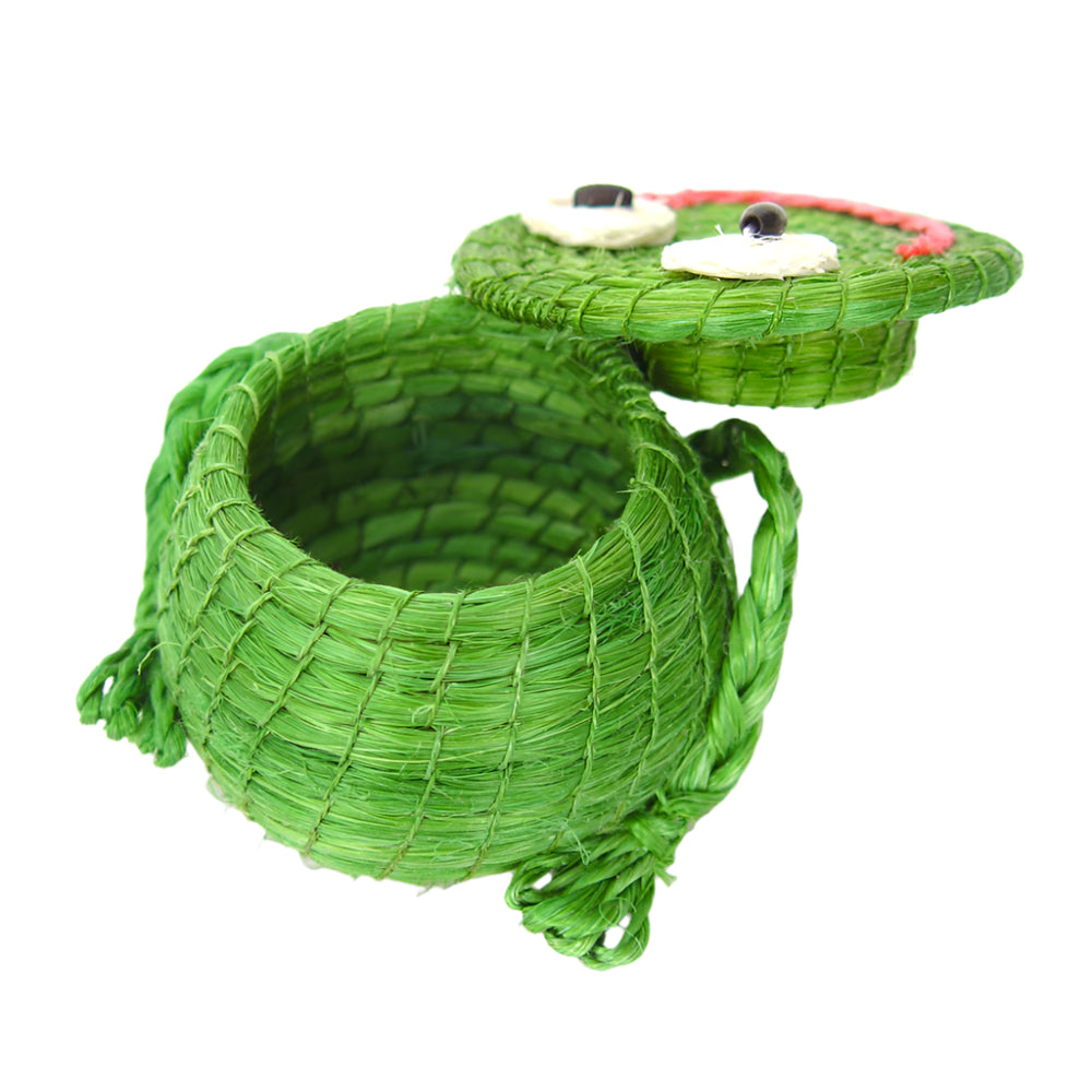 Kids Freddy Tiny Frog Lidded Basket 2" x 2.5" - Sumiye Co