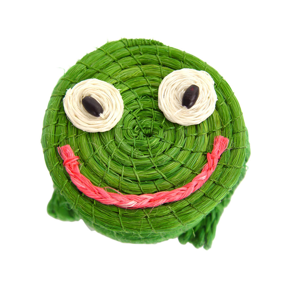 Kids Freddy Tiny Frog Lidded Basket 2" x 2.5" - Sumiye Co