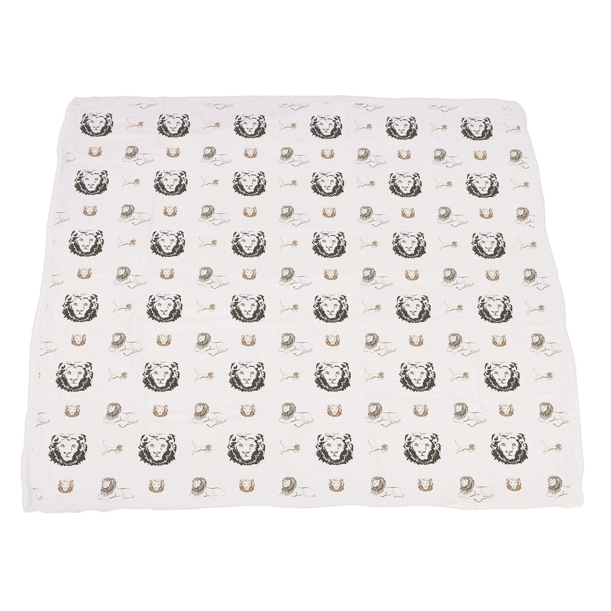 Hear Me Roar Lion and Rhinos and Elephants Bamboo Newcastle Blanket-3