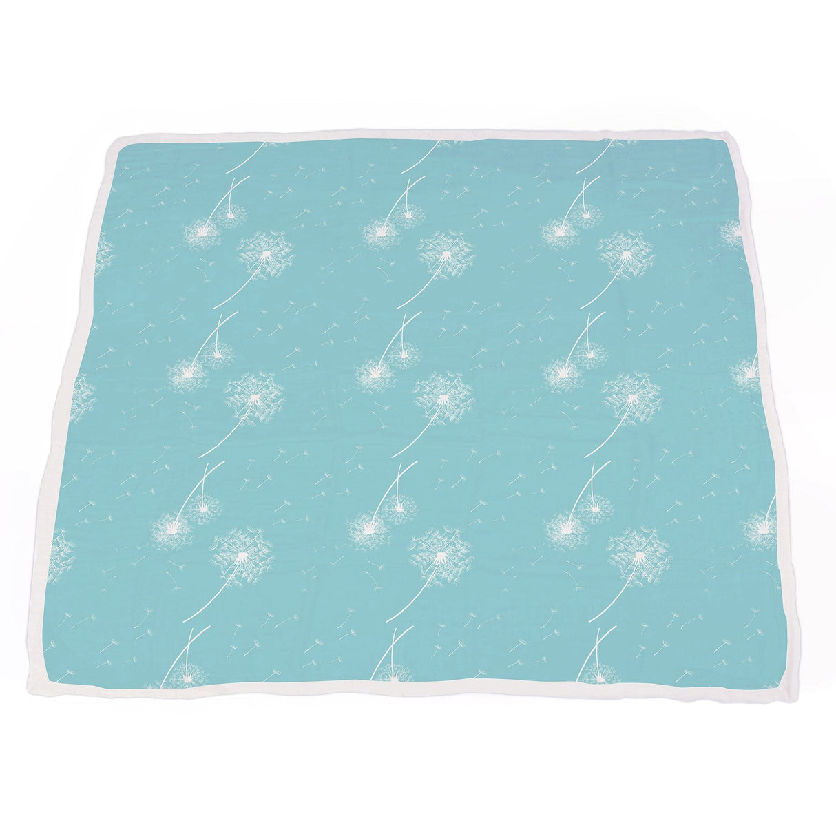 Corgi and Dandelion Seeds Bamboo Muslin Newcastle Blanket-3